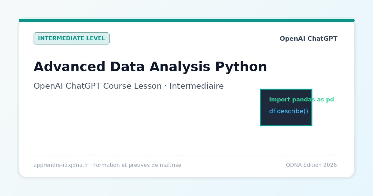 Advanced Data Analysis: Exact Computations with Python