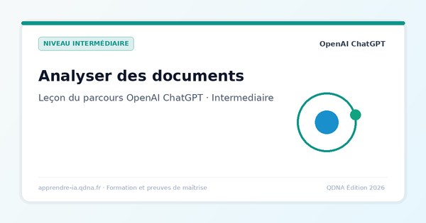 Analyser des documents et fichiers avec ChatGPT