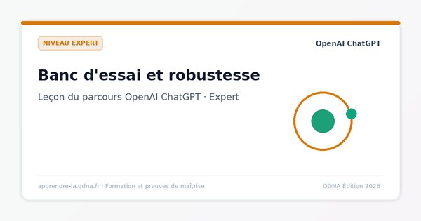 Banc d'essai et robustesse des prompts : tests systématiques
