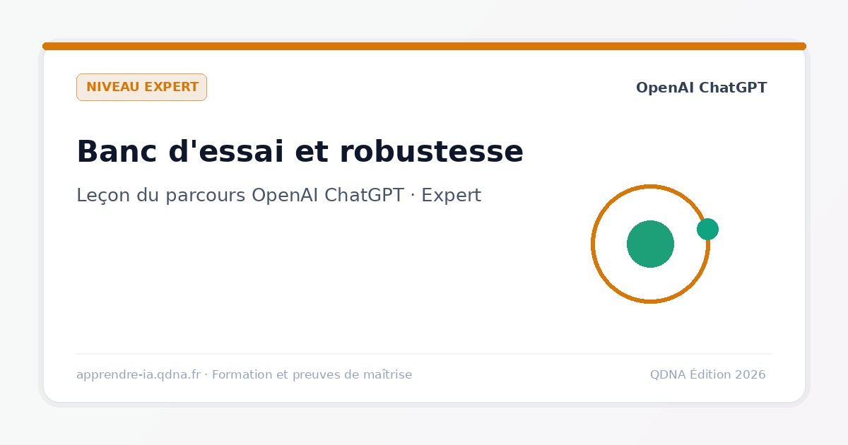 Banc d'essai et robustesse des prompts : tests systématiques