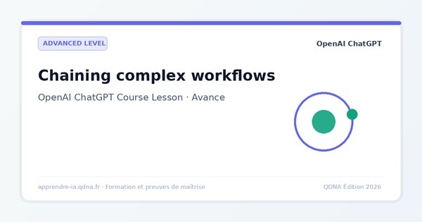 Chaining Prompts in ChatGPT: Complex Multi-Step Workflows
