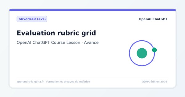 ChatGPT Evaluation Rubrics: Systematic Auditing and QA