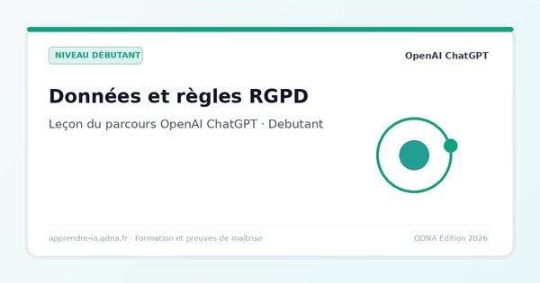 Confidentialité et données : RGPD, Data Controls et sécurité