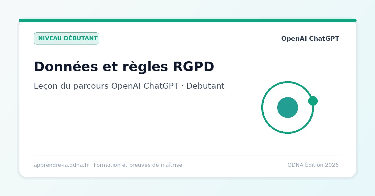 Confidentialité et données : RGPD, Data Controls et sécurité