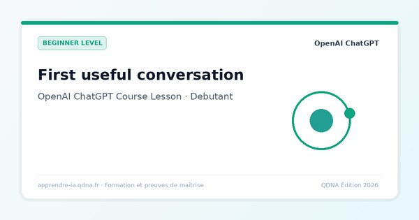 First Conversation with ChatGPT: Steering and Memory