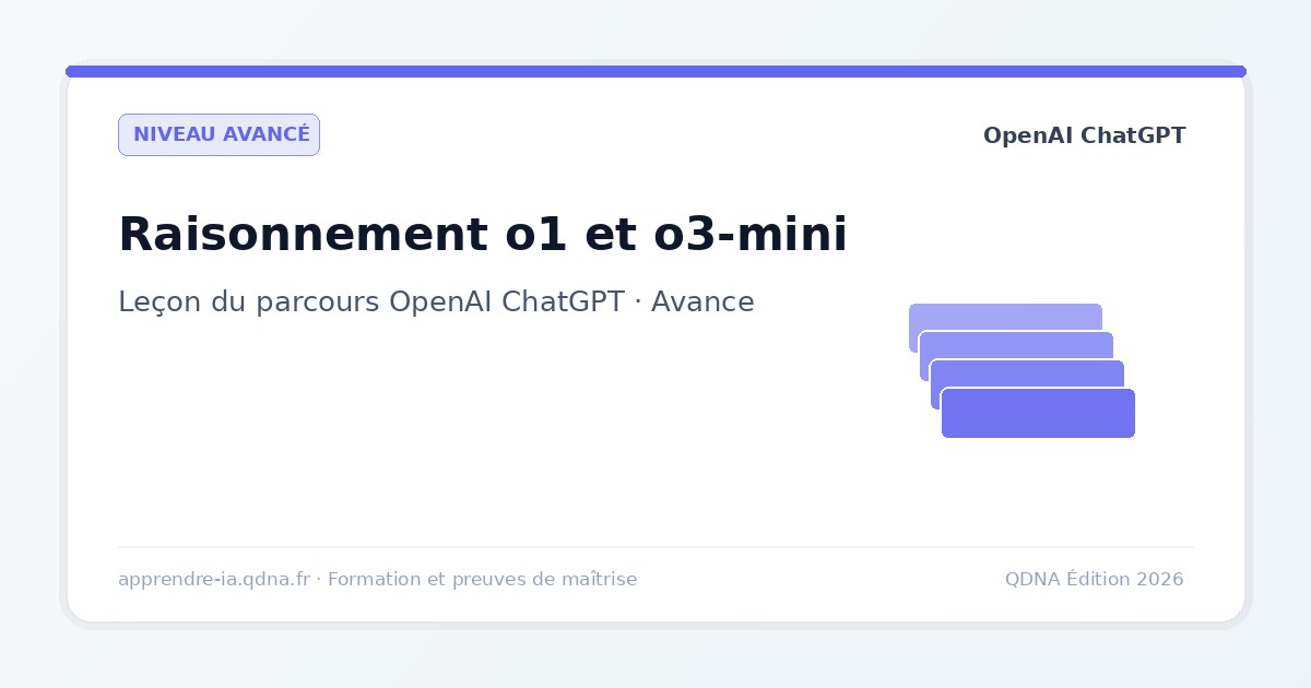 Modèles de raisonnement o1 et o3-mini : pensée complexe
