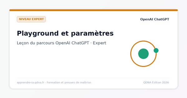 OpenAI Playground : température, top_p et JSON strict