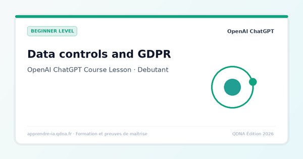 ChatGPT Data Privacy: GDPR, Data Controls, and Security
