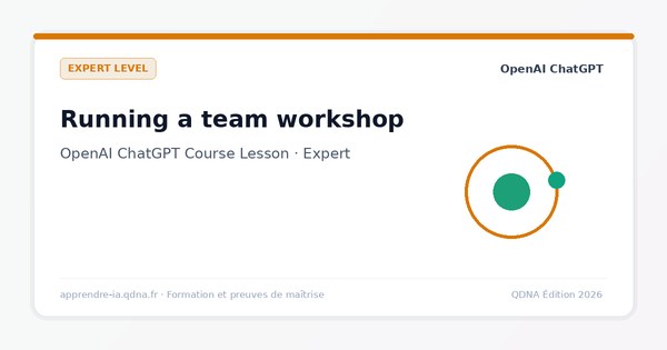 Running a ChatGPT Workshop: Team Enablement and Practice