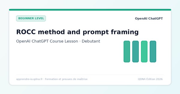 Writing an Effective ChatGPT Prompt: ROCC Method and Framing
