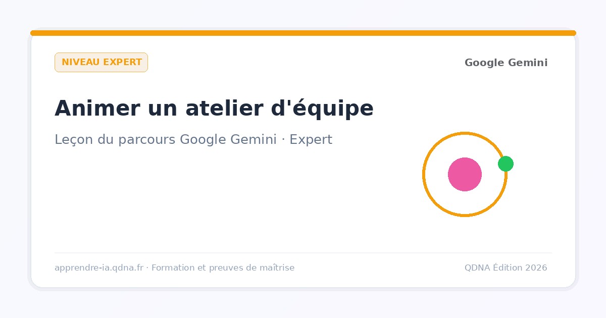Animer un atelier Gemini : former ses collègues en une heure