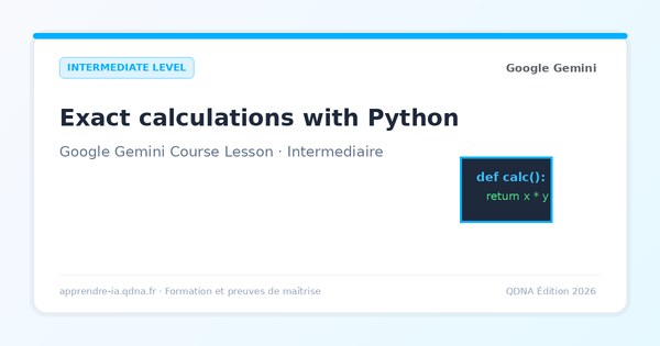 Calculations and data with Python: reliable numbers in Gemini