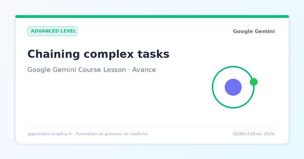 Chain complex tasks: break workflows into sequenced stages