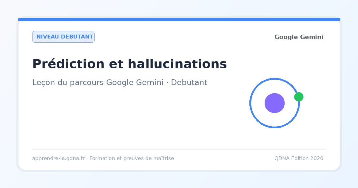 Comment répond Gemini : prédiction de tokens et hallucinations