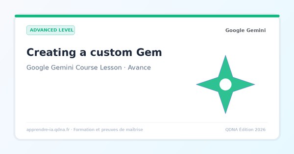 Create a custom Gem: team assistant and persistent rules