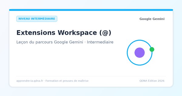 Extensions Google Workspace : interroger Drive, Gmail et Docs