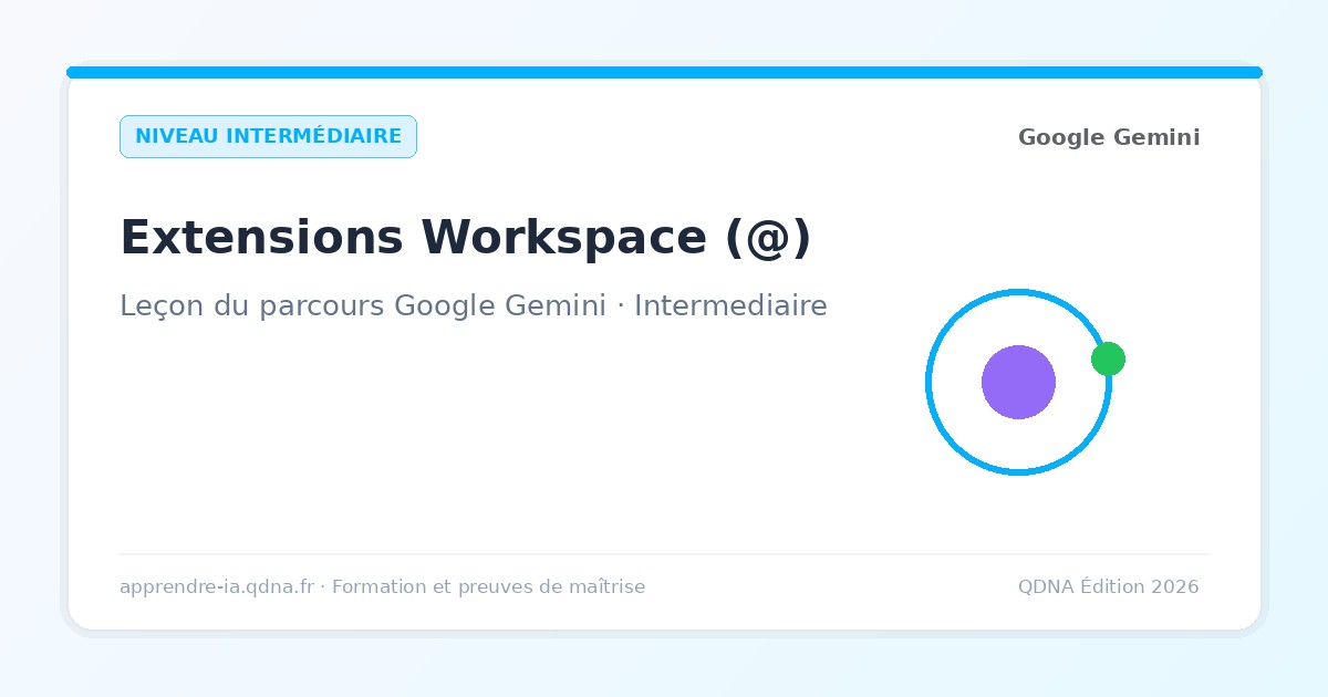 Extensions Google Workspace : interroger Drive, Gmail et Docs