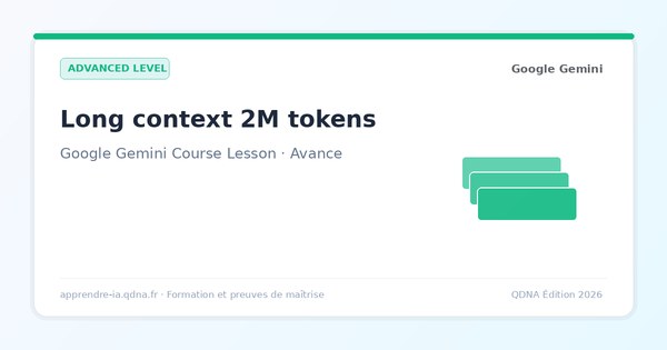 Long context: process one million tokens in a single pass