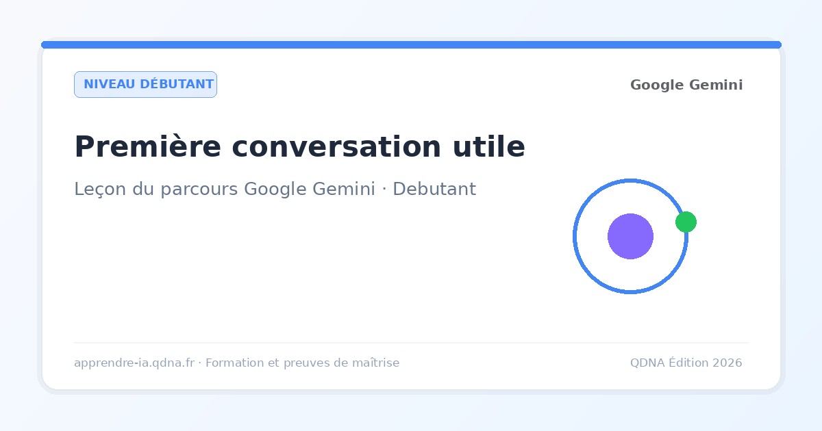 Première conversation avec Gemini : résumer, reformuler, traduire